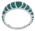 Silver And Turquoise Southwest Inlay Ring Size 4-3/4 UX42489