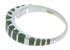 Genuine Sterling Silver Turquoise Inlay Ring Size 6-3/4 UX42494