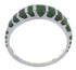 Genuine Sterling Silver Turquoise Inlay Ring Size 6-3/4 UX42494