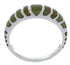 Sterling Silver And Turquoise Inlay Ring Size 8-3/4 UX42522