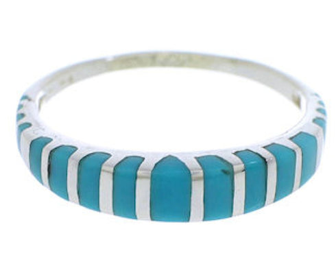 Authentic Silver Turquoise Southwestern Ring Size 4-3/4 TX45495