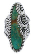 Turquoise Southwest Jewelry Sterling Silver Ring Size 5-1/4 FX22536