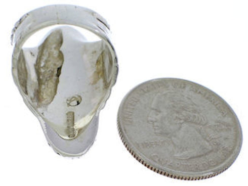 Turquoise Southwest Jewelry Sterling Silver Ring Size 5-1/4 FX22536