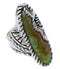Southwest Genuine Sterling Silver Turquoise Ring Size 6-3/4 FX22541