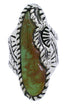 Southwest Genuine Sterling Silver Turquoise Ring Size 6-3/4 FX22541