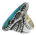 Southwest Turquoise Sterling Silver Ring Size 5-1/2 FX22544