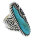 Sterling Silver Turquoise Ring Size 8-1/4 FX22551