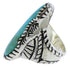 Sterling Silver Turquoise Ring Size 8-1/4 FX22551