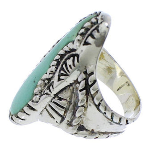 Turquoise Genuine Sterling Silver Jewelry Ring Size 5 FX22588