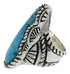 Turquoise And Sterling Silver Southwest Ring Size 5-1/2 FX22611