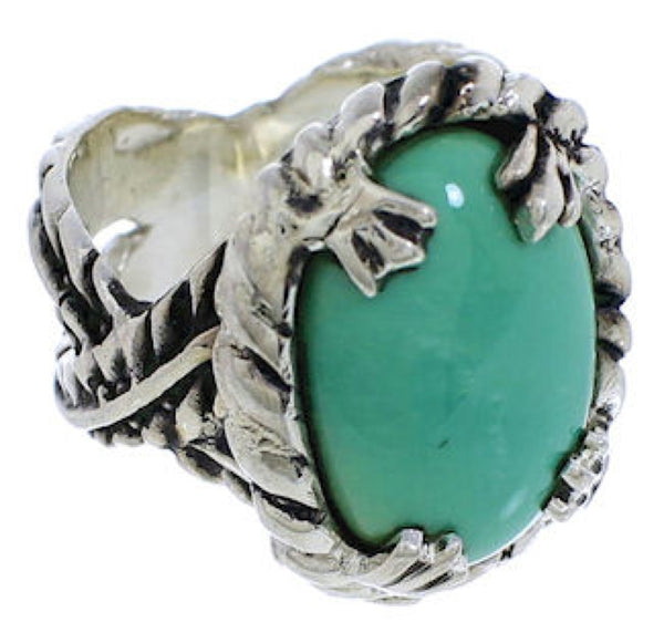 Turquoise Sterling Silver Ring Size 4-1/2 FX22728
