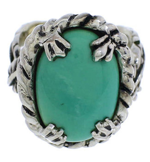 Turquoise Sterling Silver Ring Size 4-1/2 FX22728