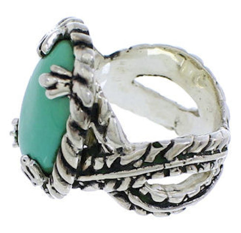 Turquoise Sterling Silver Ring Size 4-1/2 FX22728