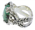 Southwest Sterling Silver Jewelry Turquoise Ring Size 5-1/2 FX22746