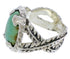 Turquoise Authentic Sterling Silver Ring Size 7-1/2 FX22757