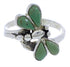 Southwest Silver Turquoise Dragonfly Ring Size 7-1/4 FX22638
