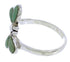 Silver Turquoise Dragonfly Ring Size 7-1/2 FX22637