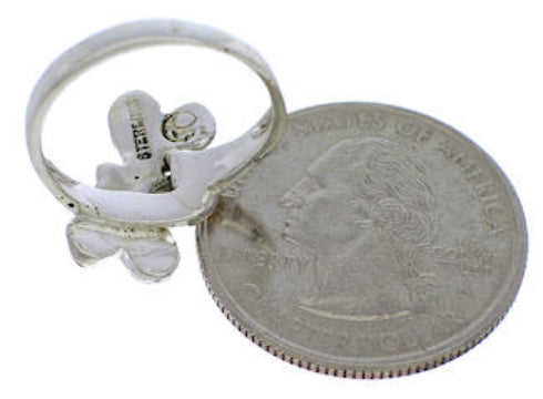 Multicolor Silver Southwest Jewelry Dragonfly Ring Size 6-3/4 FX22707