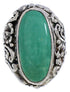 Turquoise Silver Flower Southwest Jewelry Ring Size 6-1/2 YX34407