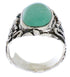 Turquoise Silver Flower Southwest Jewelry Ring Size 6-1/2 YX34407