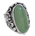 Silver Flower Jewelry Turquoise Ring Size 5-1/4 YX34569