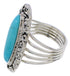 Sterling Silver Jewelry Turquoise Ring Size 5-3/4 UX34471