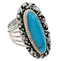 Southwest Sterling Silver Turquoise Ring Size 6-1/2 UX34488