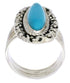 Southwest Sterling Silver Turquoise Ring Size 6-1/2 UX34488