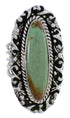 Authentic Sterling Silver And Turquoise Ring Size 4-1/2 UX34506