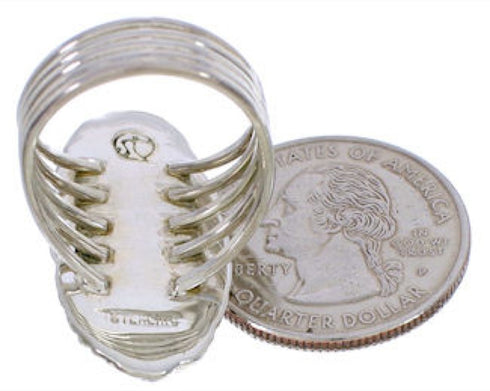 Sterling Silver Southwest Turquoise Ring Size 5-1/4 UX34521