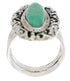 Authentic Sterling Silver Turquoise Ring Size 4-3/4 UX34543
