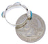 Silver Jewelry Turquoise Stackable Ring Size 5-1/4 UX34674