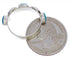 Sterling Silver Turquoise Stackable Ring Size 5-1/4 UX34763