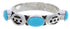 Genuine Sterling Silver Turquoise Stackable Ring Size 7-3/4 UX34770