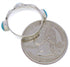 Genuine Silver Turquoise Stackable Southwest Ring Size 6-1/4 UX34785