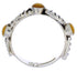 Sterling Silver Yellow Mother Of Pearl Stackable Ring Size 5 UX34857