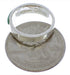 Southwestern Sterling Silver Turquoise Inlay Ring Size 4-3/4 UX36850