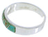 Turquoise Inlay Sterling Silver Jewelry Ring Size 8-1/4 UX36891