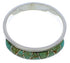 Turquoise Inlay Sterling Silver Jewelry Ring Size 8-1/4 UX36891