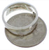 Sterling Silver Multicolor Inlay Jewelry Ring Size 4-3/4 UX37138