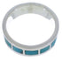 Silver And Turquoise Inlay Southwest Ring Size 6-1/2 UX37559