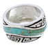 Turquoise Jewelry Southwest Water Wave Ring Size 5-1/2 EX40832