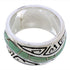 Southwest Turquoise Water Wave Ring Size 5-1/4 EX40846