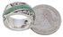 Southwest Turquoise Water Wave Ring Size 5-1/4 EX40846