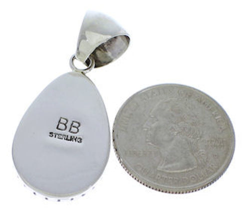 Multicolor Southwestern Sterling Silver Pendant MX22210