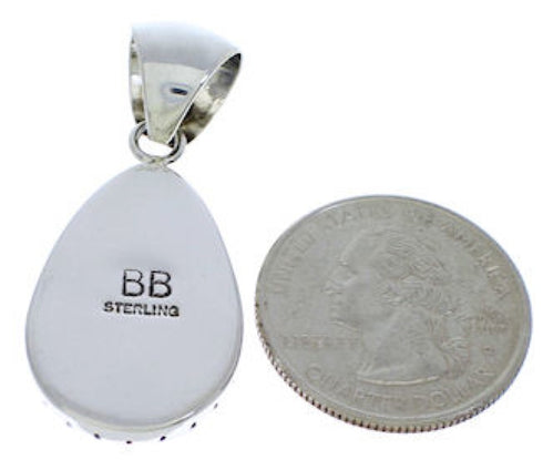 Multicolor Jewelry Southwestern Silver Pendant MX22219