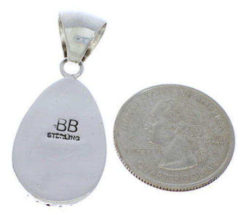 Southwestern Multicolor Silver Pendant MX22222