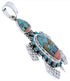 Multicolor Turtle Native American or Pueblo Design Pendant MX22271