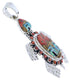 Turtle Multicolor Native American or Pueblo Design Pendant MX22273