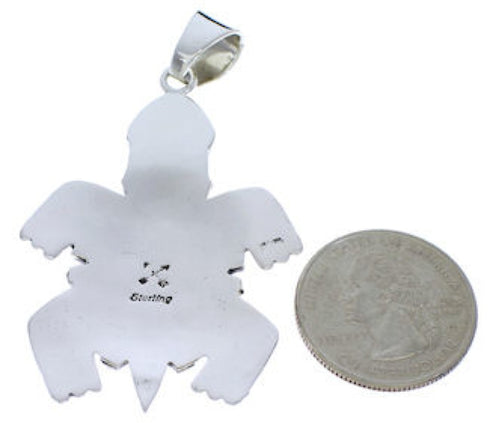 Turtle Multicolor Native American or Pueblo Design Pendant MX22273
